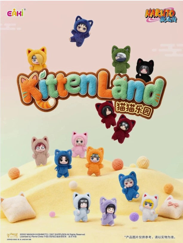 EAKI x Naruto Shippuden Kitten Land Series Plush Doll Blind Box-Single Box (Random)-EAKI-Ace Cards & Collectibles