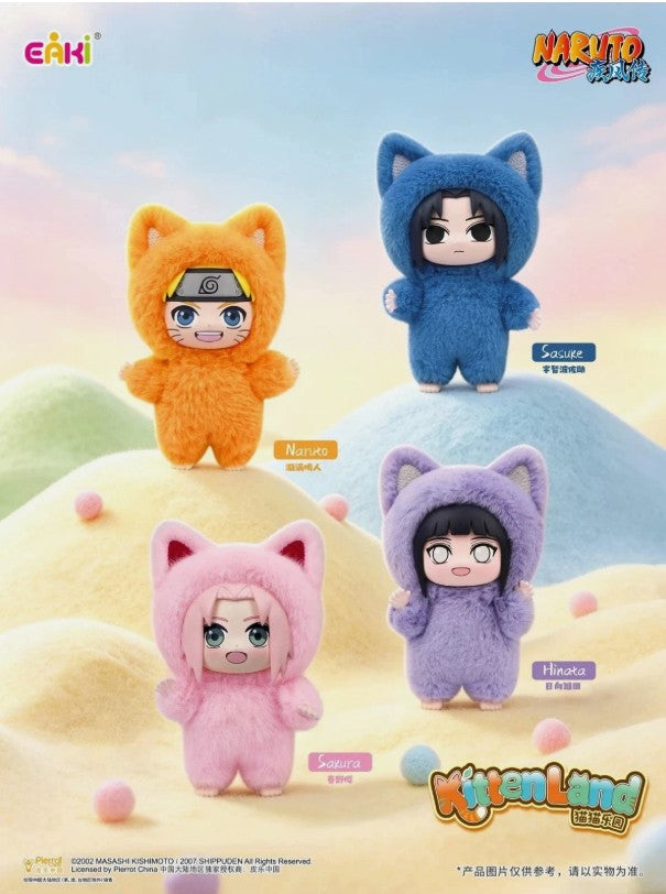 EAKI x Naruto Shippuden Kitten Land Series Plush Doll Blind Box-Single Box (Random)-EAKI-Ace Cards & Collectibles