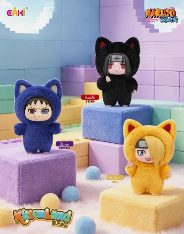 EAKI x Naruto Shippuden Kitten Land Series Plush Doll Blind Box-Single Box (Random)-EAKI-Ace Cards & Collectibles
