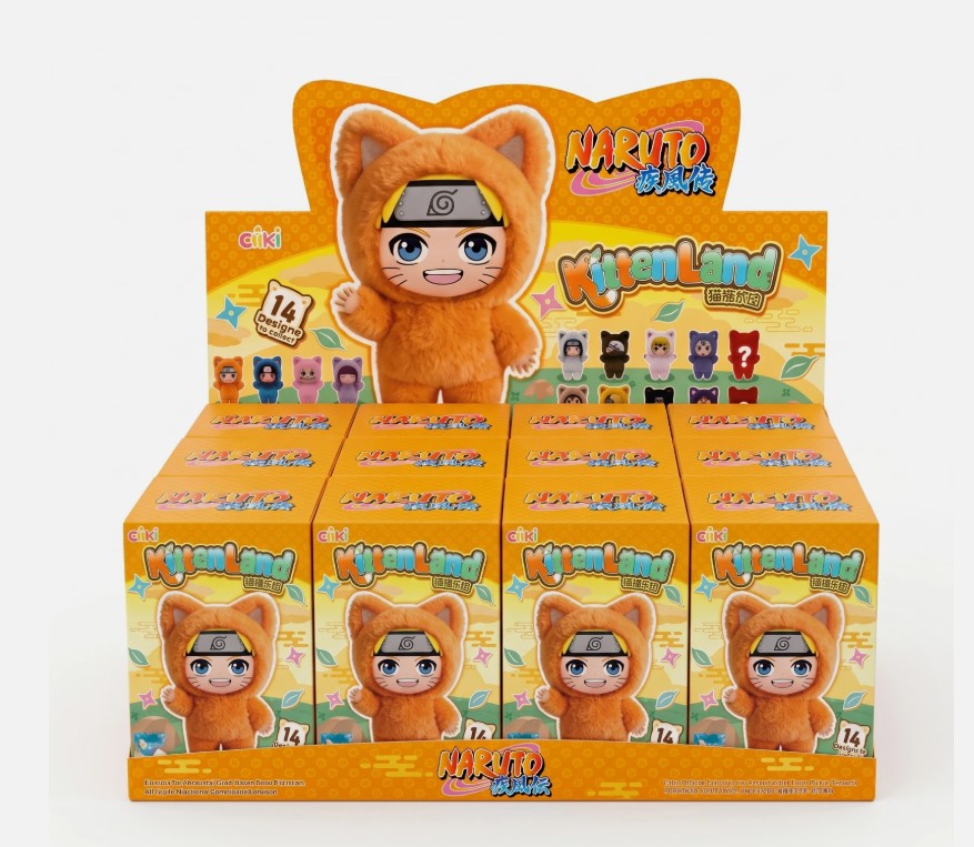 EAKI x Naruto Shippuden Kitten Land Series Plush Doll Blind Box-Whole Box (12pcs)-EAKI-Ace Cards & Collectibles