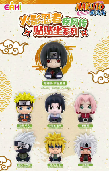 EAKI x Naruto Shippuden "Sticky Sitting Series" Figure Blind Box-Single Box (Random)-EAKI-Ace Cards & Collectibles