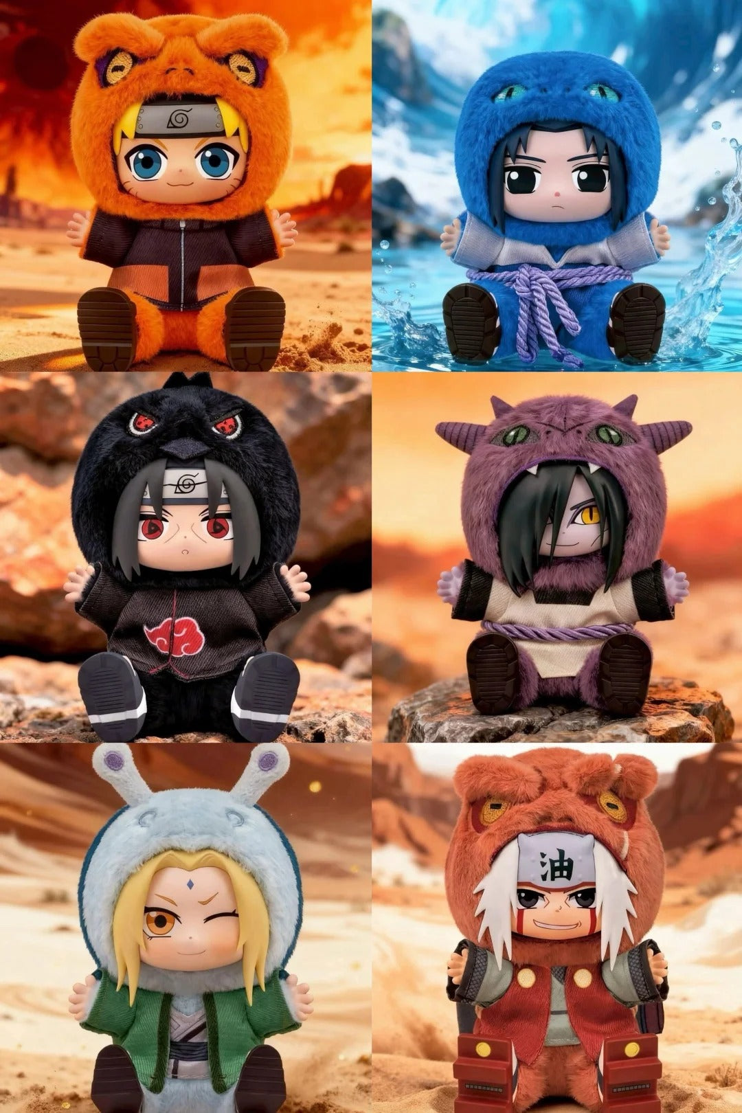 Naruto Soft Vinyl Plush Blind Box Series 2-Single Box-EAKI-Ace Cards & Collectibles