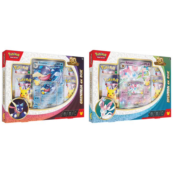 Pokemon TCG: 30th Celebration Sylveon EX & Greninja EX Box