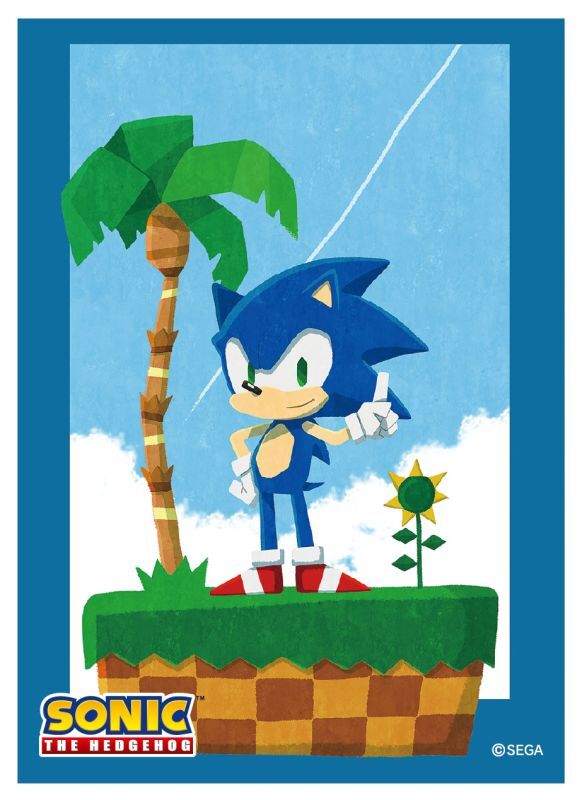 Ensky Character Sleeve - Sonic The Hedgehog Paper Cut Art - &quot;Sonic&quot; (EN-1269)-Ensky-Ace Cards &amp; Collectibles