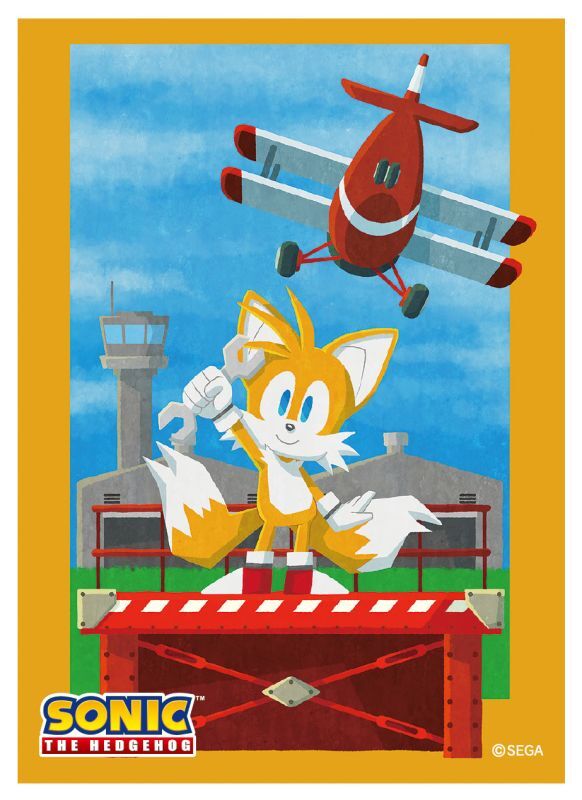 Ensky Character Sleeve - Sonic The Hedgehog Paper Cut Art - &quot;Tails&quot; (EN-1270)-Ensky-Ace Cards &amp; Collectibles