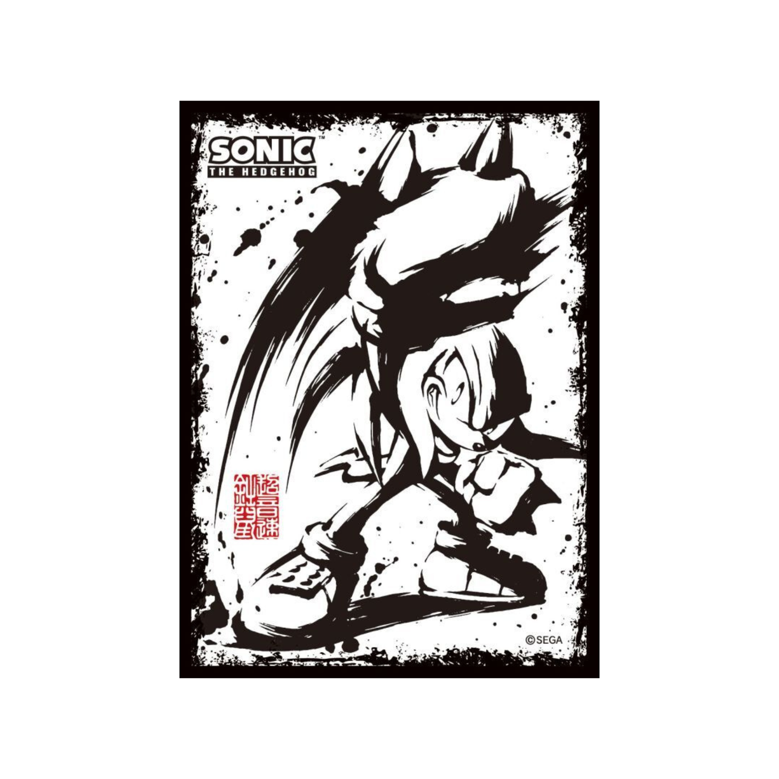 Ensky Character Sleeve - Sonic The Hedgehog Sumie Sonic The Hedgehog - "Knuckles" (EN-1274)-Ensky-Ace Cards & Collectibles