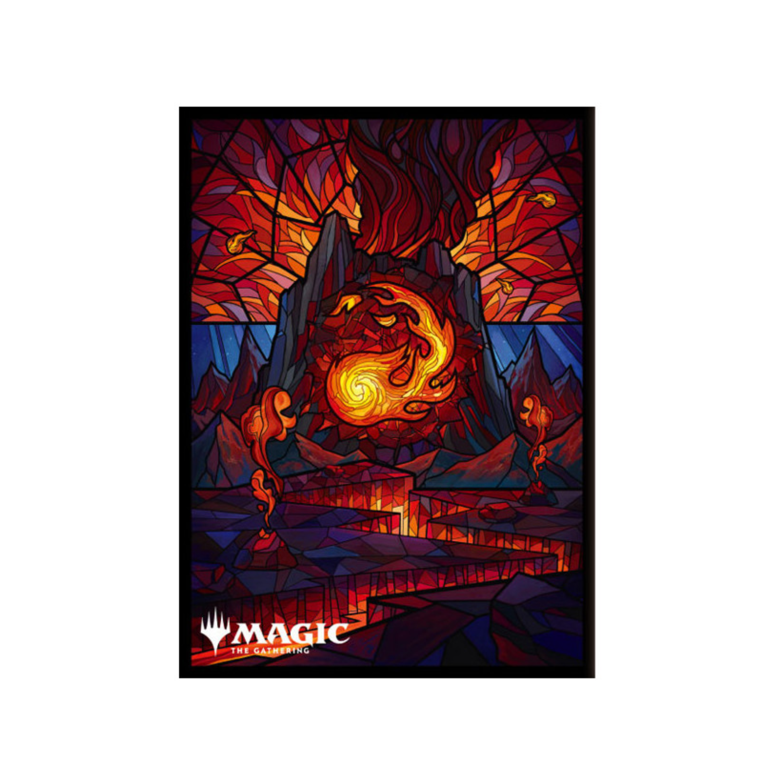Magic: The Gathering Character Sleeve Collection [MTGS-240] "Dominaria United - Stained Glass Ver. Mountain"-Ensky-Ace Cards & Collectibles