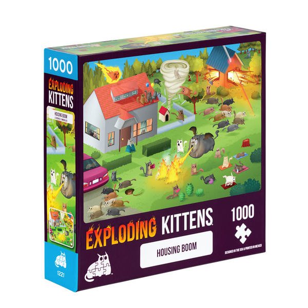 EXPLODING KITTENS 1000 Piece Puzzle "Housing Boom"-Exploding Kittens-Ace Cards & Collectibles