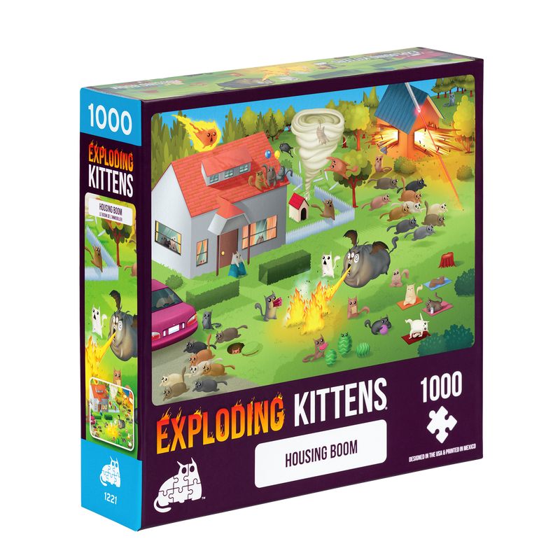 EXPLODING KITTENS 1000 Piece Puzzle "Housing Boom"-Exploding Kittens-Ace Cards & Collectibles