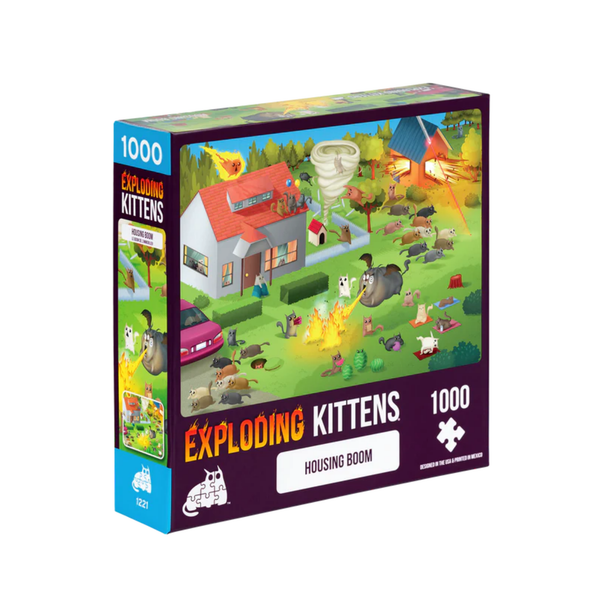 EXPLODING KITTENS 1000 Piece Puzzle "Housing Boom"-Exploding Kittens-Ace Cards & Collectibles