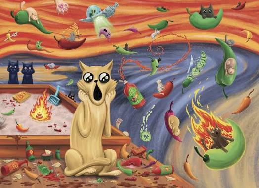 EXPLODING KITTENS 1000 Piece Puzzle "Spicy Scream"-Exploding Kittens-Ace Cards & Collectibles