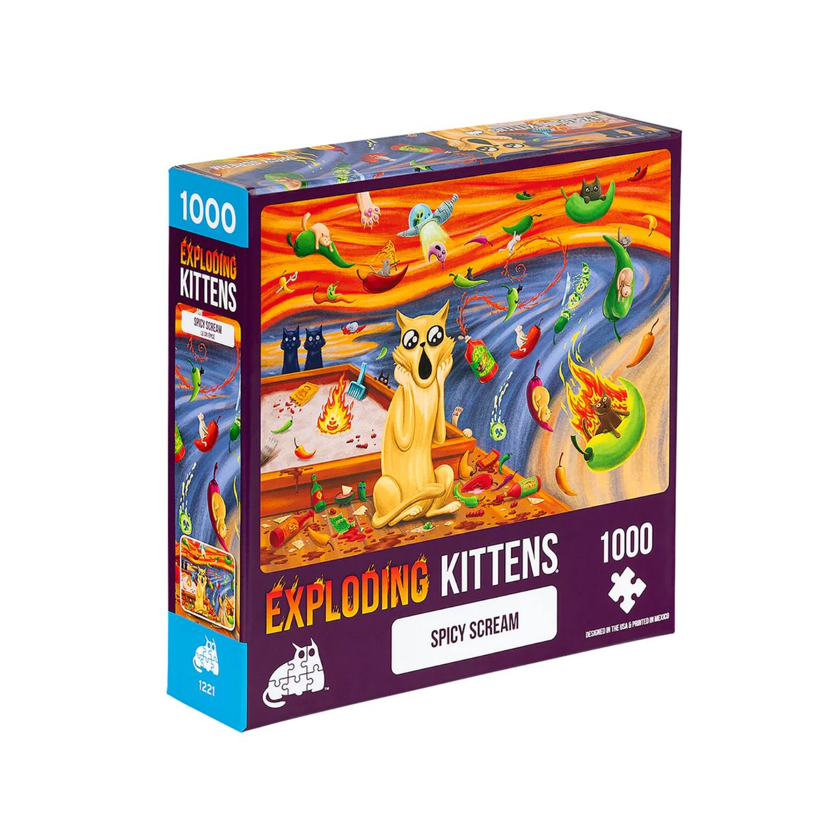 EXPLODING KITTENS 1000 Piece Puzzle "Spicy Scream"-Exploding Kittens-Ace Cards & Collectibles