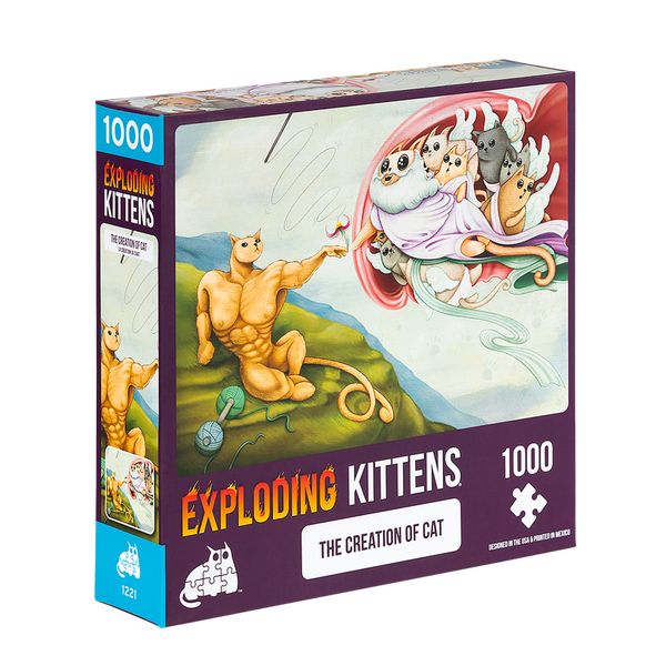 EXPLODING KITTENS 1000 Piece Puzzle "The Creation of Cat"-Exploding Kittens-Ace Cards & Collectibles