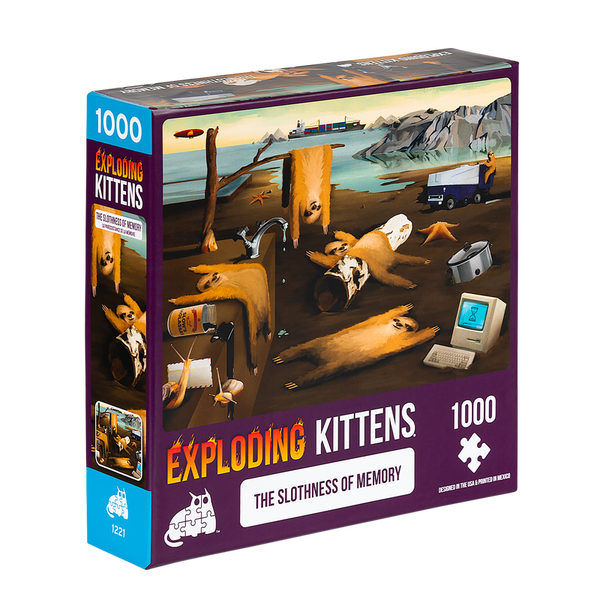 EXPLODING KITTENS 1000 Piece Puzzle "The Slothness of Memory"-Exploding Kittens-Ace Cards & Collectibles