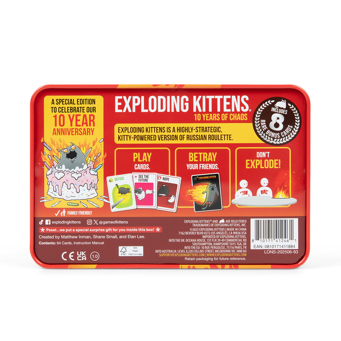 Exploding Kittens: 10-Year Anniversary Edition EN-Exploding Kittens-Ace Cards & Collectibles