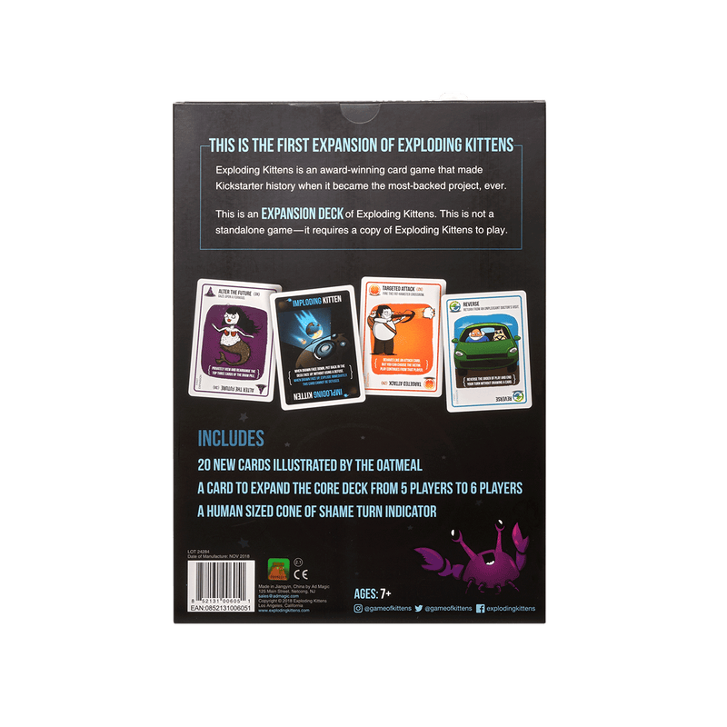 Exploding Kittens Board Game Imploding Kittens EN: Expansion-Exploding Kittens-Ace Cards & Collectibles