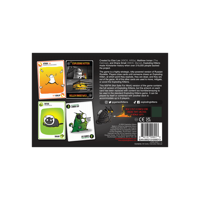 Exploding Kittens Board Game NSFW Edition EN-Exploding Kittens-Ace Cards & Collectibles