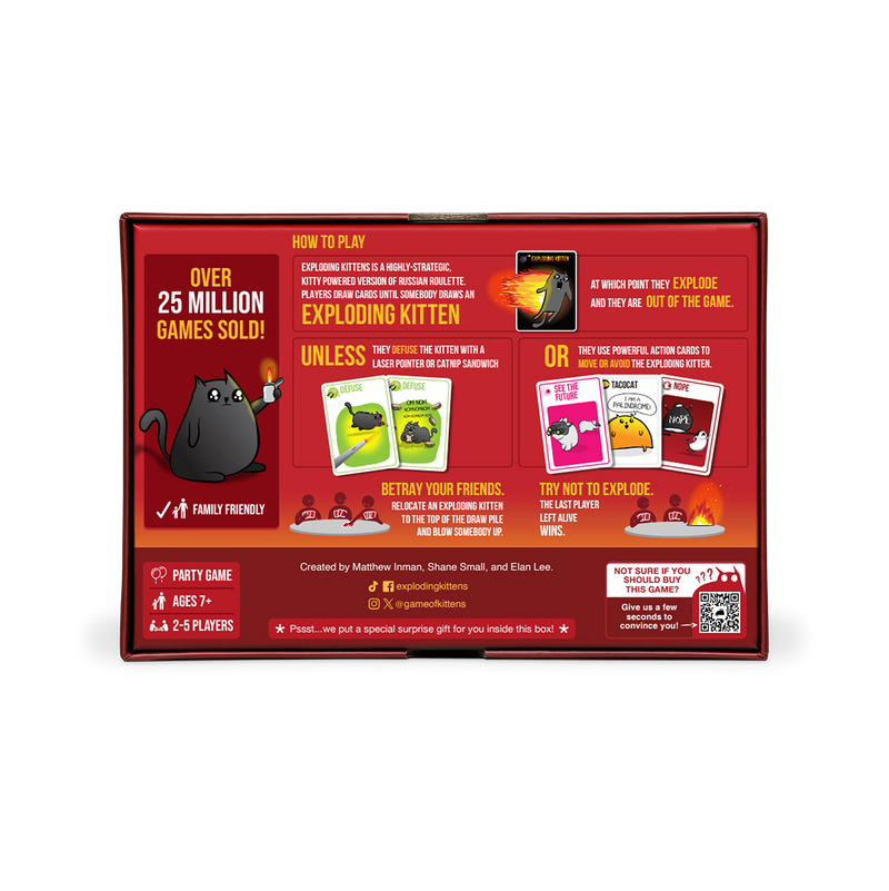 Exploding Kittens Board Game Original Edition-Exploding Kittens-Ace Cards &amp; Collectibles