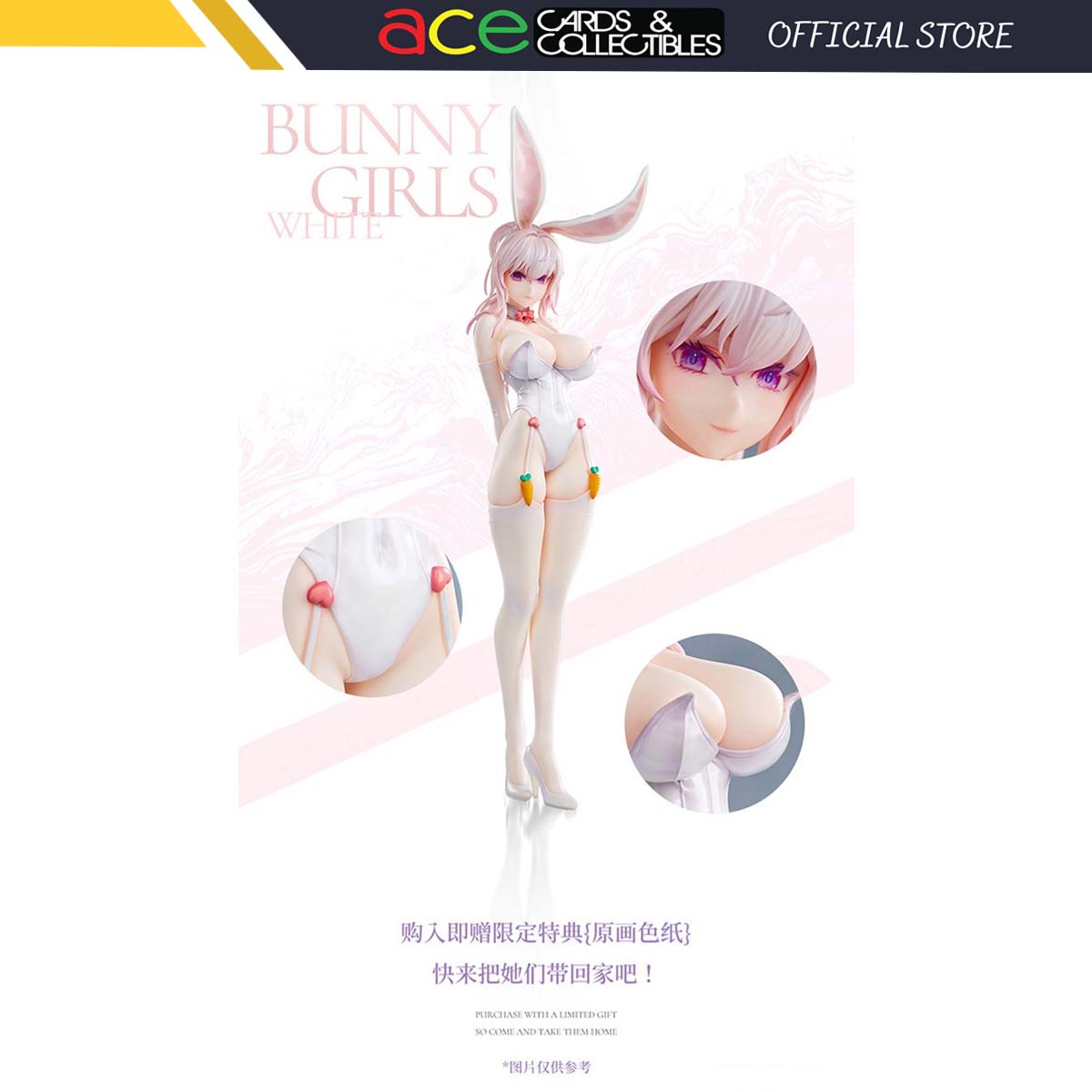 Bunny Girls 1/6 White Rabbit PVC Statue-FANCAM-Ace Cards & Collectibles