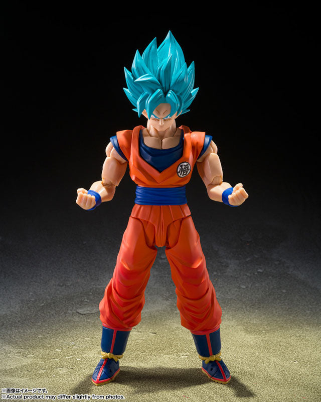 Dragon Ball Super S.H.Figuarts "Super Saiyan God Super Saiyan Son Goku" Blue Power Transcending Limits