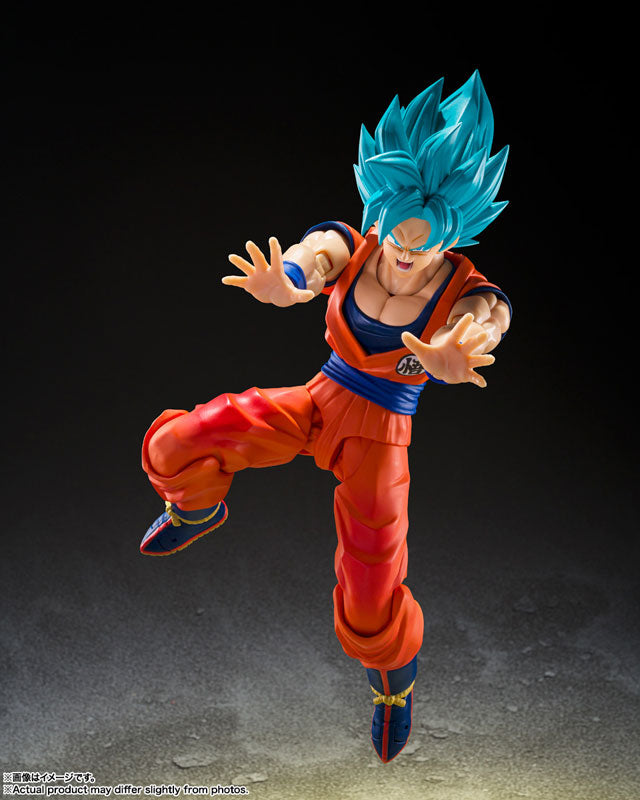Dragon Ball Super S.H.Figuarts "Super Saiyan God Super Saiyan Son Goku" Blue Power Transcending Limits
