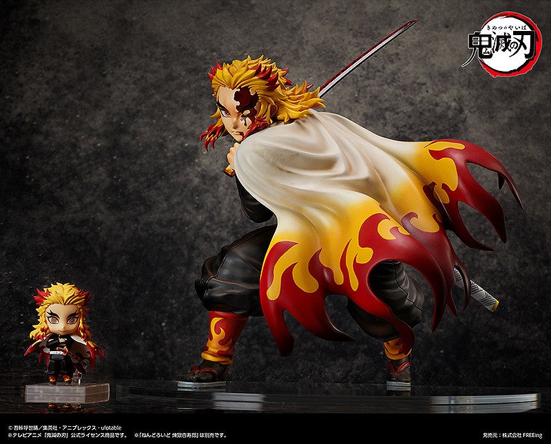 Demon Slayer: Kimetsu no Yaiba 1/4 &quot;Kyojuro Rengoku&quot;-FREEing-Ace Cards &amp; Collectibles