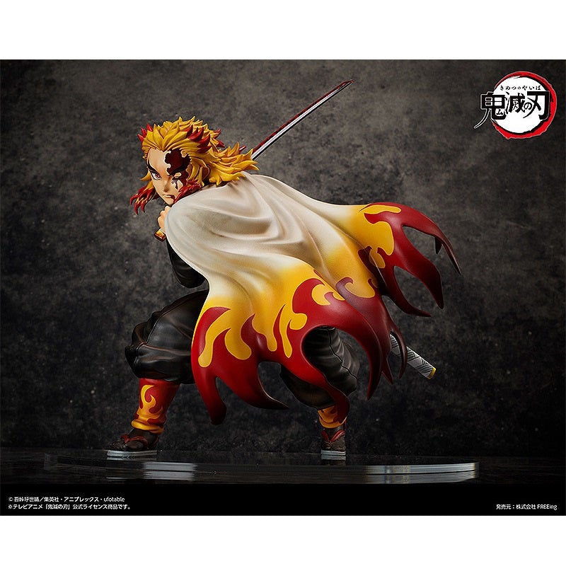 Demon Slayer: Kimetsu no Yaiba 1/4 &quot;Kyojuro Rengoku&quot;-FREEing-Ace Cards &amp; Collectibles