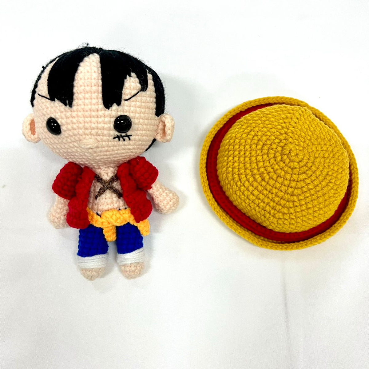 Fan Made One Piece Plush &quot;Luffy&quot;-Fan Made-Ace Cards &amp; Collectibles