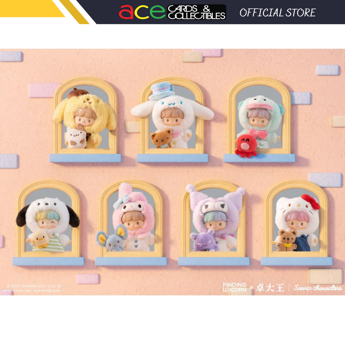 FINDING UNICORN Sanrio X Zzoton Love League Buddies Series Blind Box-Single Box (Random)-Finding Unicorn-Ace Cards & Collectibles