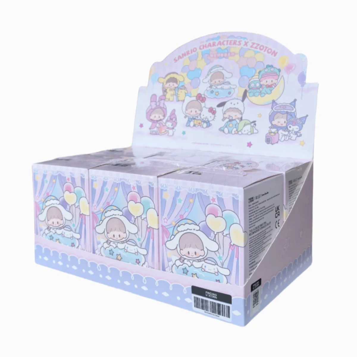FINDING UNICORN Sanrio X Zzoton Preparation Before Bedtime Series Blind Box-Display Box (6pcs)-Finding Unicorn-Ace Cards & Collectibles