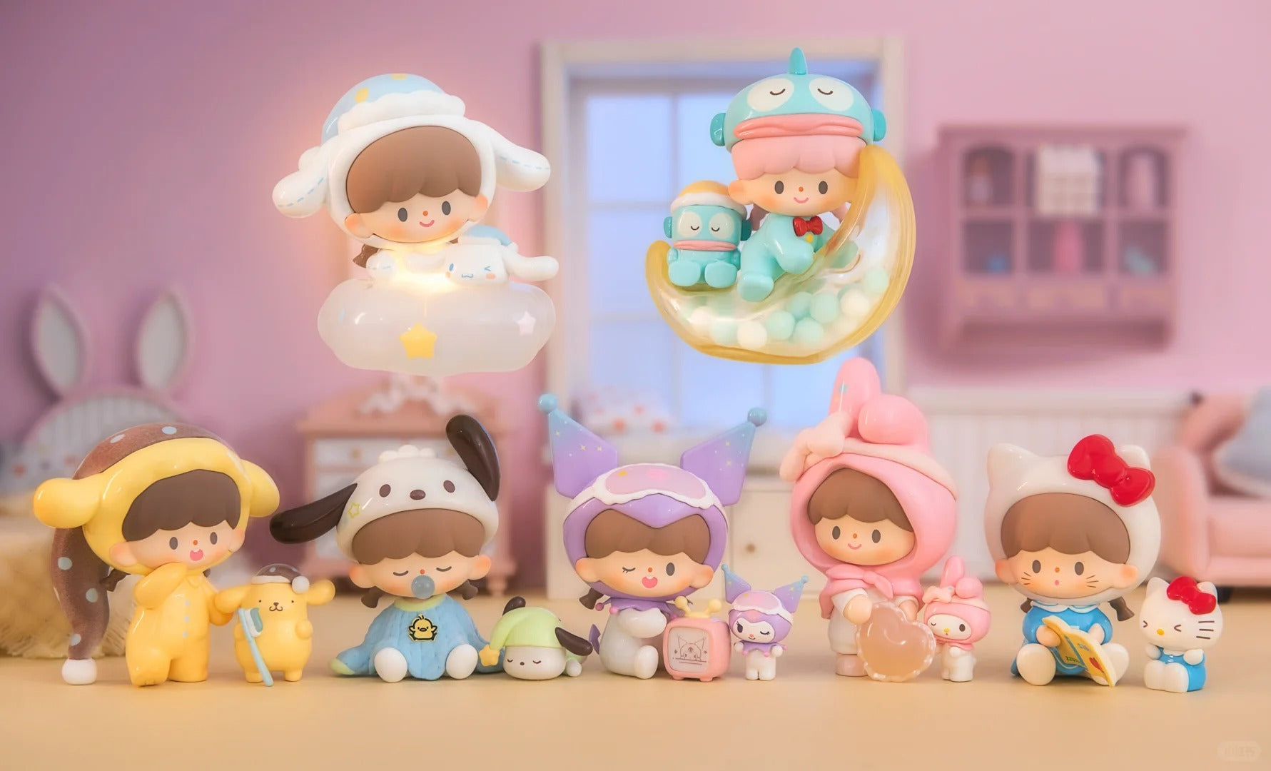 FINDING UNICORN Sanrio X Zzoton Preparation Before Bedtime Series Blind Box-Single Box (Random)-Finding Unicorn-Ace Cards & Collectibles