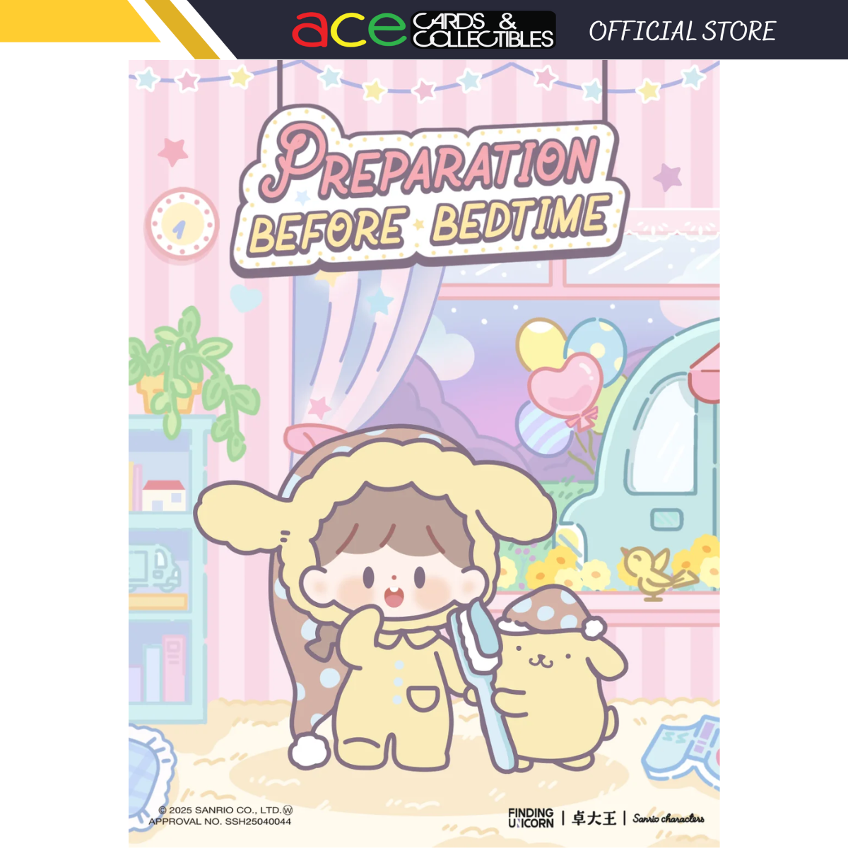 FINDING UNICORN Sanrio X Zzoton Preparation Before Bedtime Series Blind Box-Single Box (Random)-Finding Unicorn-Ace Cards & Collectibles
