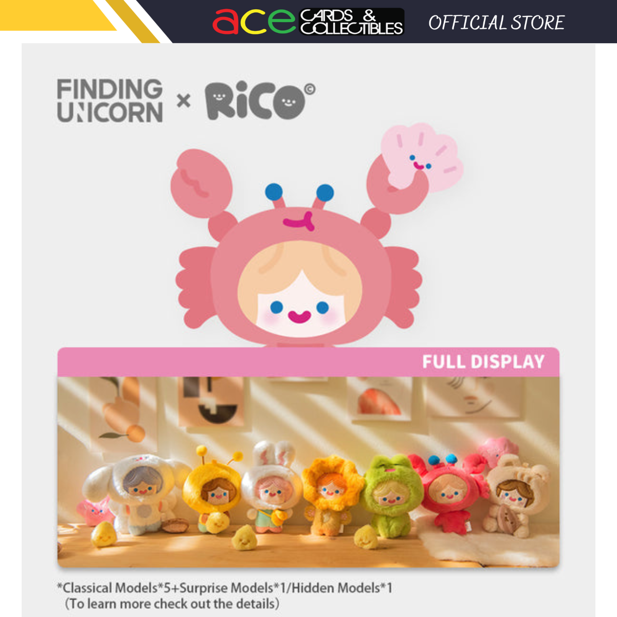FINDING UNICORN X CELL RiCO Happy Fluffy Series Plush Blind Box-Single Box (Random)-Finding Unicorn-Ace Cards & Collectibles