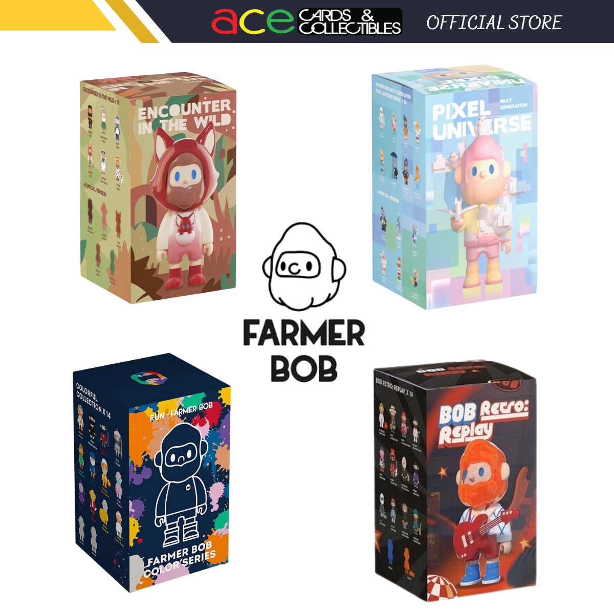 Finding Unicorn x FARMER BOB Blind Box Series-Encounter The World-Finding Unicorn-Ace Cards &amp; Collectibles