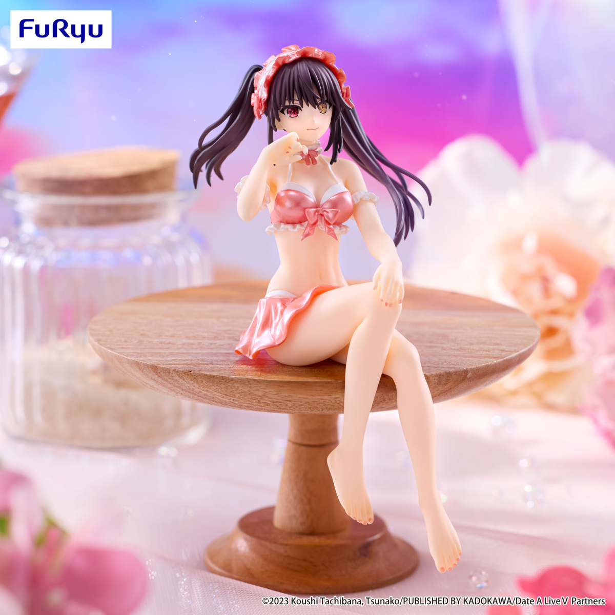 Date A Live V Noodle Stopper Figure "Kurumi Tokisaki" (Swimsuit Pastel Red Color Ver.)-FuRyu-Ace Cards & Collectibles