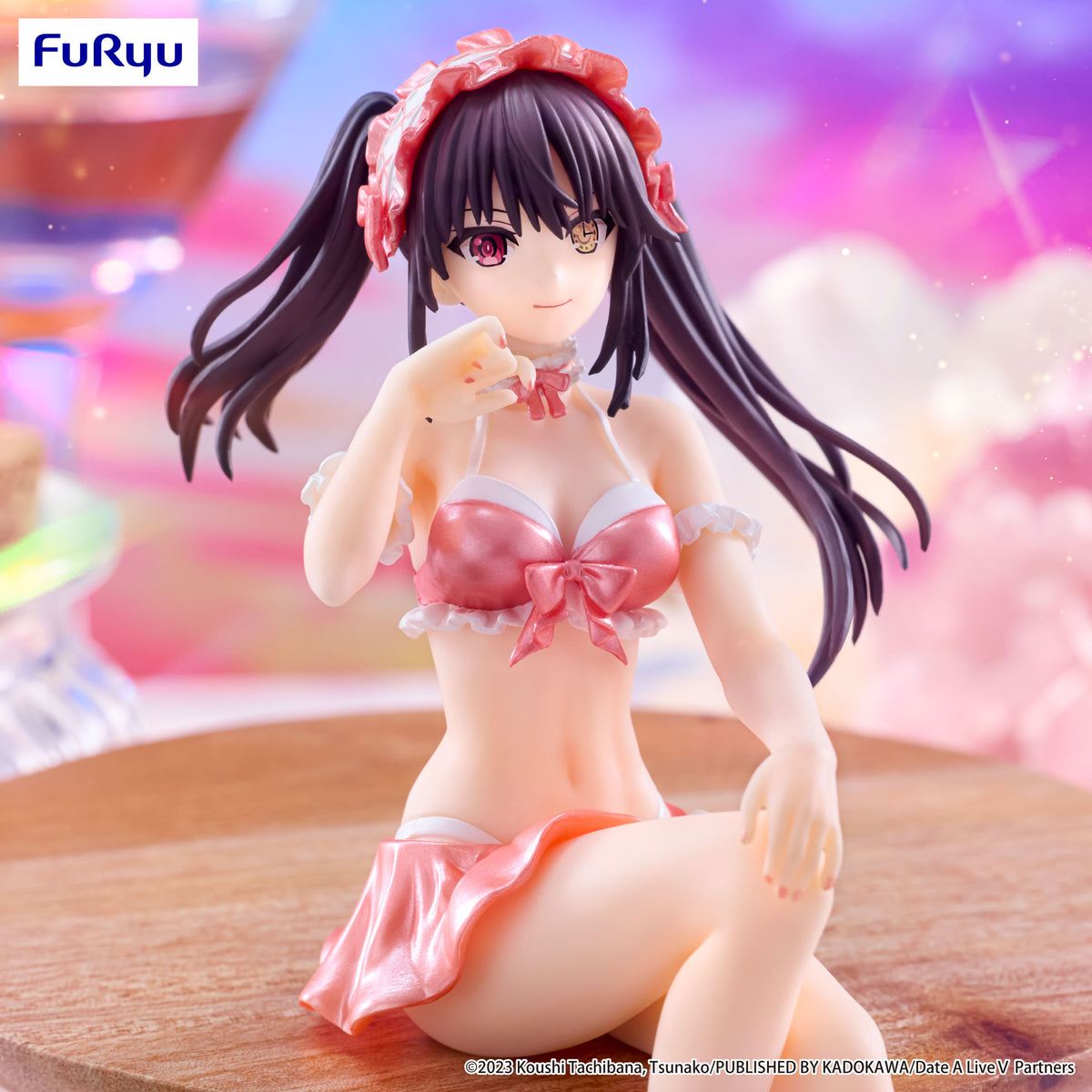 Date A Live V Noodle Stopper Figure "Kurumi Tokisaki" (Swimsuit Pastel Red Color Ver.)-FuRyu-Ace Cards & Collectibles