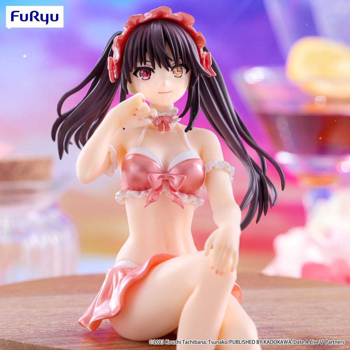 Date A Live V Noodle Stopper Figure "Kurumi Tokisaki" (Swimsuit Pastel Red Color Ver.)-FuRyu-Ace Cards & Collectibles