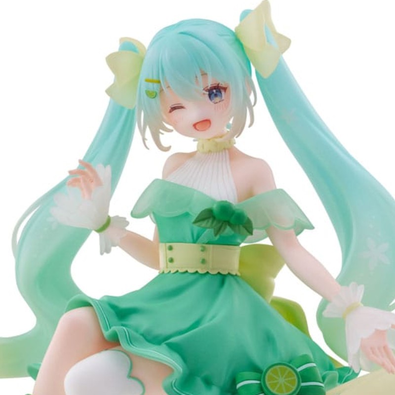 FURYU Hatsune Miku Noodle Stopper Figure: Hatsune Miku Lime ver.-FuRyu-Ace Cards & Collectibles