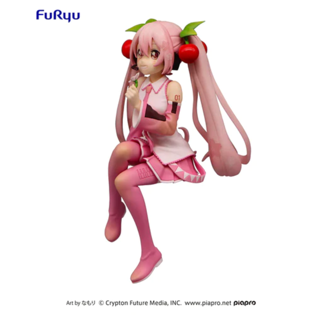 Hatsune Miku 2022 Noodle Stopper Figure &quot;Sakura Miku&quot; (Pearl Colour)-FuRyu-Ace Cards &amp; Collectibles