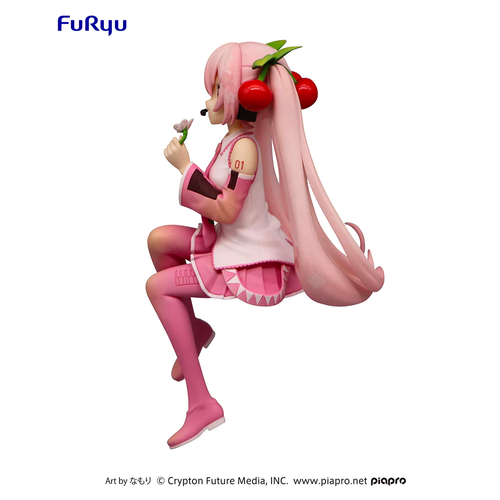 Hatsune Miku 2022 Noodle Stopper Figure &quot;Sakura Miku&quot; (Pearl Colour)-FuRyu-Ace Cards &amp; Collectibles