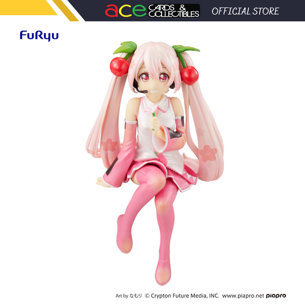 Hatsune Miku 2022 Noodle Stopper Figure "Sakura Miku" (Pearl Colour)-FuRyu-Ace Cards & Collectibles