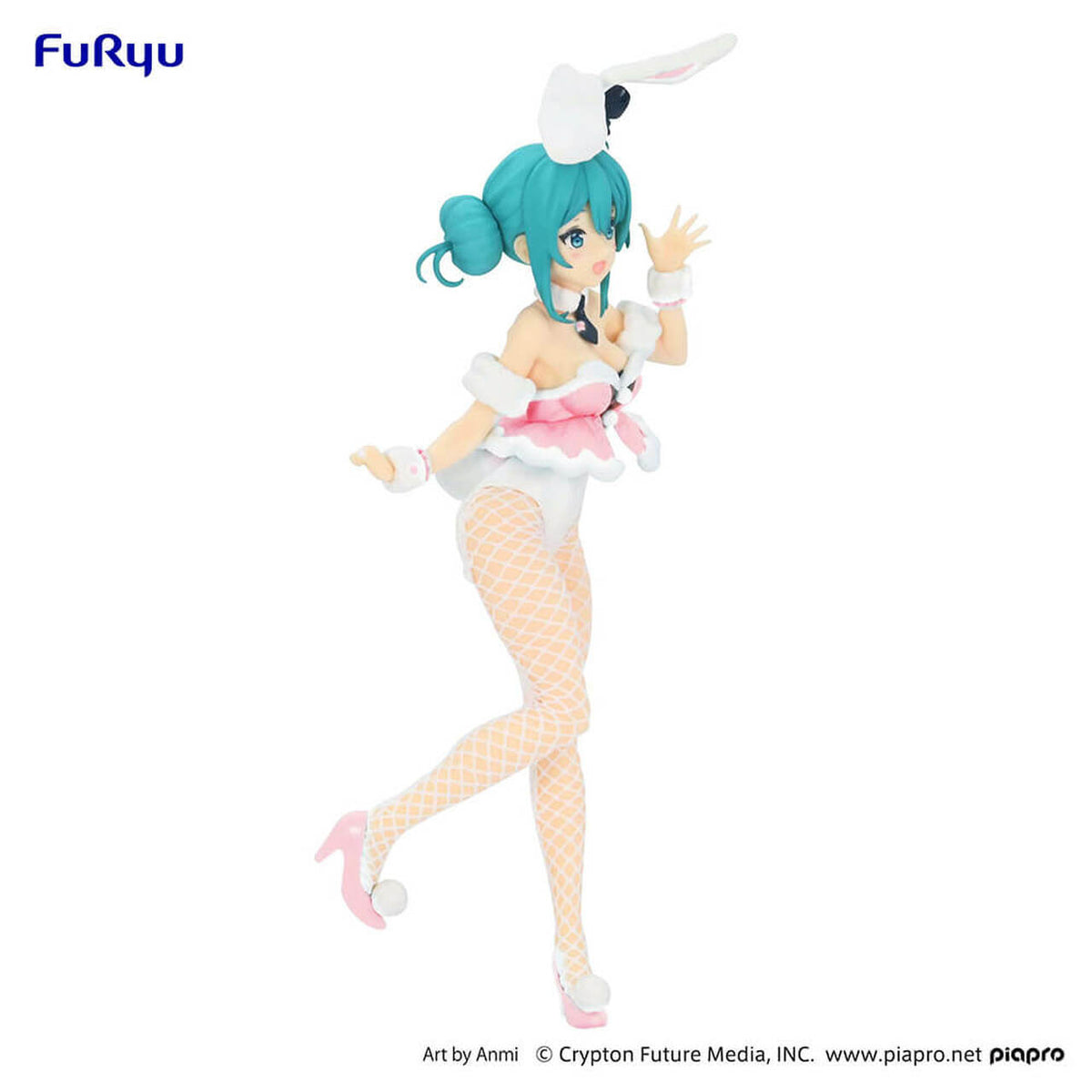 Hatsune Miku BiCute Bunnies Figure &quot;Hatsune Miku&quot; (White Rabbit Baby Pink Ver.)-FuRyu-Ace Cards &amp; Collectibles