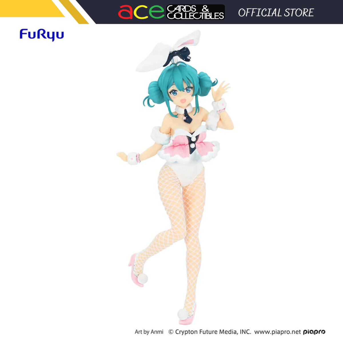 Hatsune Miku BiCute Bunnies Figure "Hatsune Miku" (White Rabbit Baby Pink Ver.)-FuRyu-Ace Cards & Collectibles