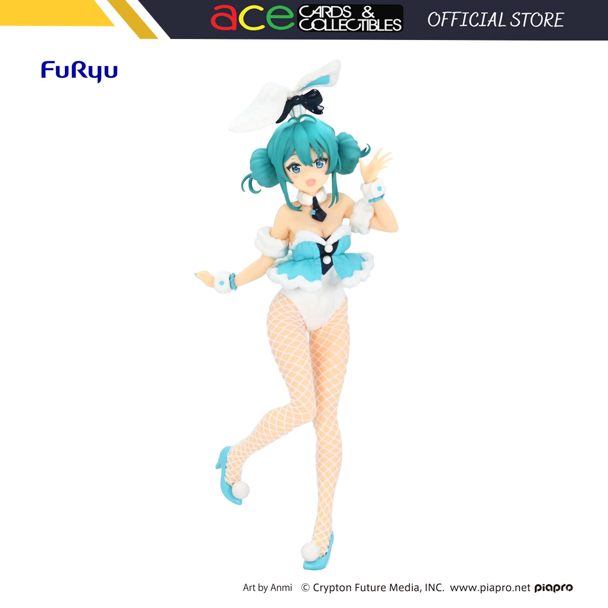 Hatsune Miku BiCute Bunnies Figure "Hatsune Miku" (White Rabbit Ver.)-FuRyu-Ace Cards & Collectibles