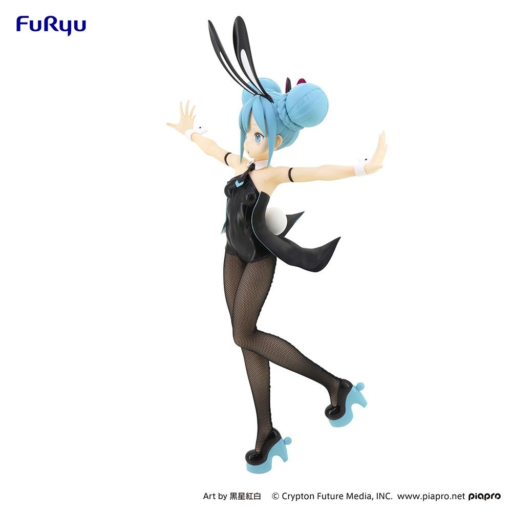 Hatsune Miku BiCute Bunnies Figure &quot;Hatsune Miku/Black&quot; (Re-run)-FuRyu-Ace Cards &amp; Collectibles