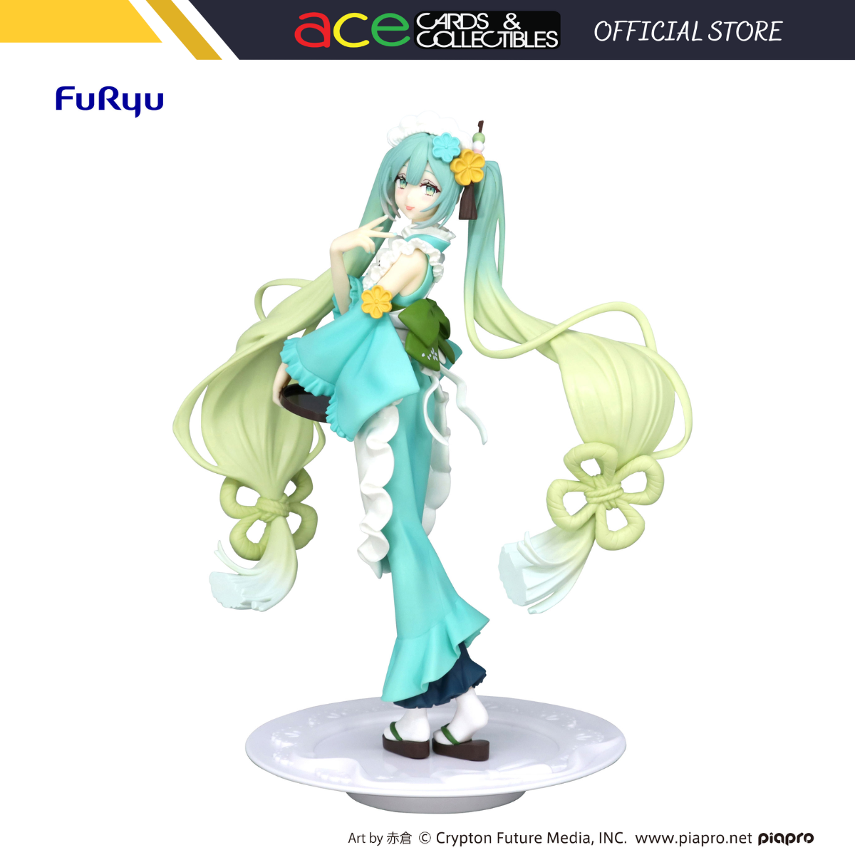 Hatsune Miku Exceed Creative Figure "Hatsune Miku" (Matcha Green Tea Parfait Mint Ver.)-FuRyu-Ace Cards & Collectibles