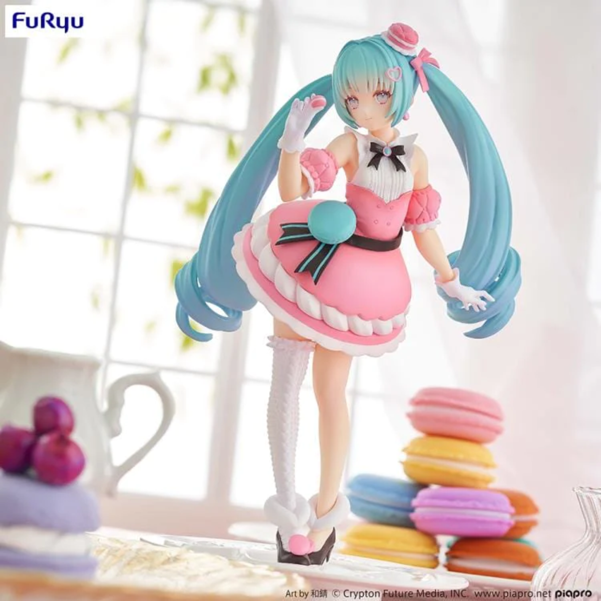 Hatsune Miku Exceed Creative Figure &quot;Hatsune Miku&quot; (Sweet Sweet Series Macaroon)-FuRyu-Ace Cards &amp; Collectibles