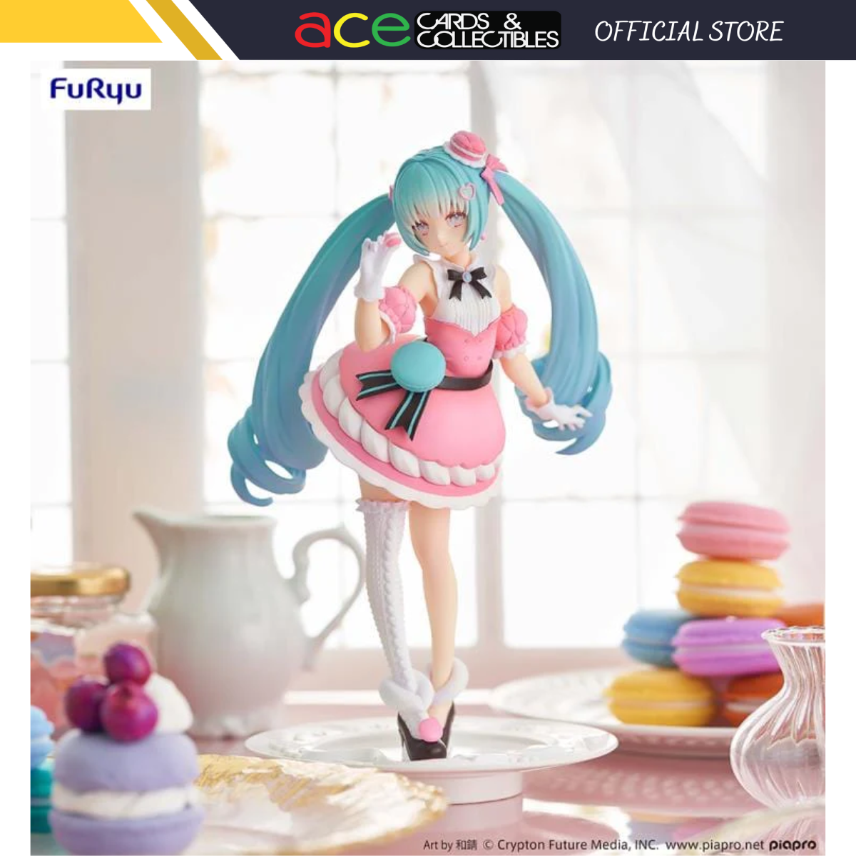 Hatsune Miku Exceed Creative Figure "Hatsune Miku" (Sweet Sweet Series Macaroon)-FuRyu-Ace Cards & Collectibles