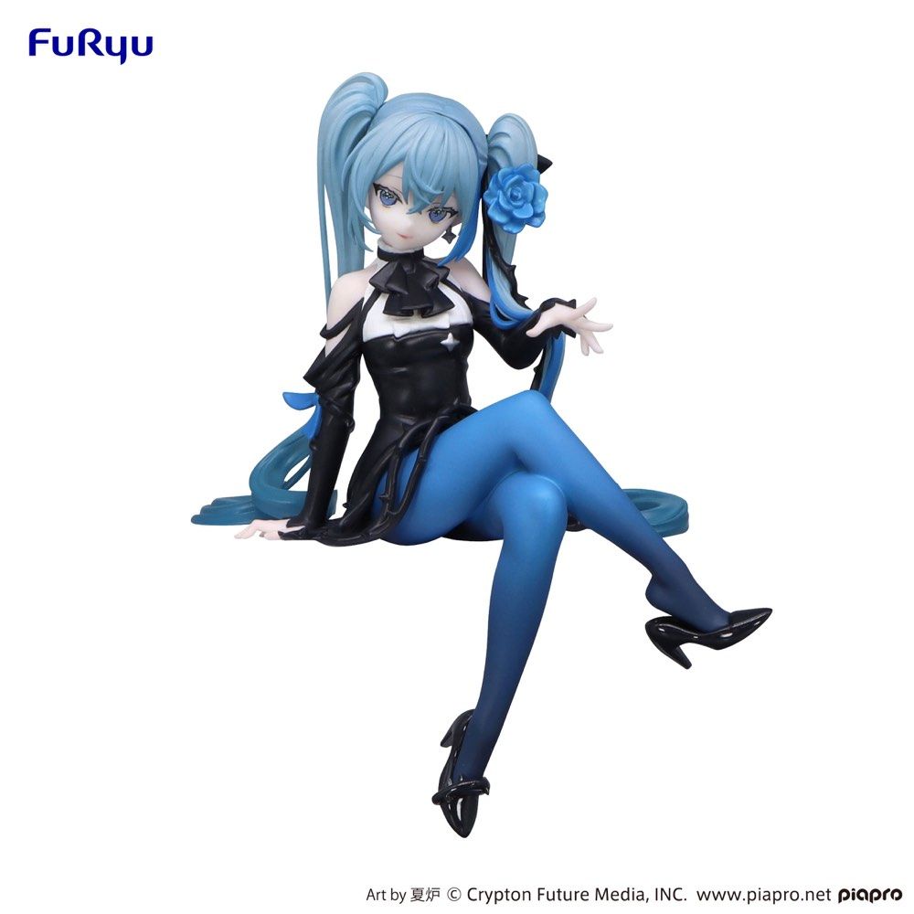 Hatsune Miku Noodle Stopper Figure &quot;Hatsune Miku&quot; (Blue Rose)-FuRyu-Ace Cards &amp; Collectibles