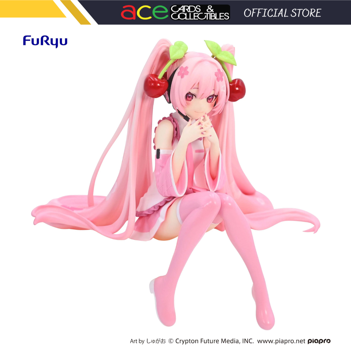 Hatsune Miku Noodle Stopper Figure "Sakura Miku 2023"-FuRyu-Ace Cards & Collectibles